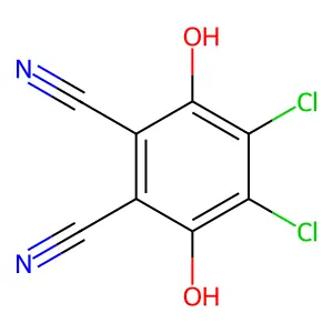 4,5-Dichloro-3,6-dihydroxybenzene-1,2-dicarbonitrile structure