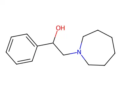 2-(Azepan-1-yl)-1-phenylethanol structure