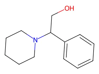 1-Piperidineethanol, beta-phenyl- structure