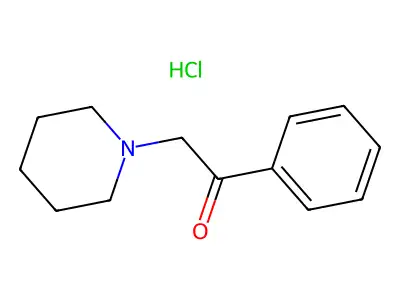1-Phenyl-2-(piperidin-1-yl)ethanone hydrochloride structure