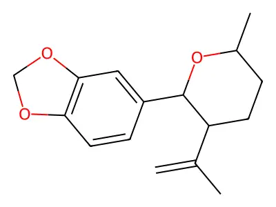 5-(6-Methyl-3-prop-1-en-2-yloxan-2-yl)-1,3-benzodioxole structure