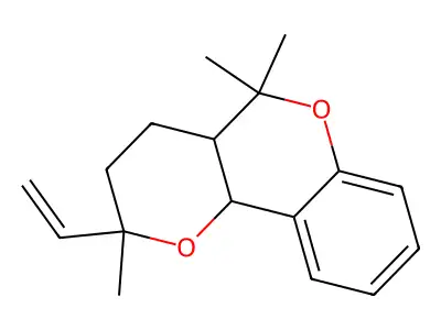 2,5,5-Trimethyl-2-vinyl-3,4,4a,10b-tetrahydro-2H,5H-pyrano[3,2-c]chromene structure