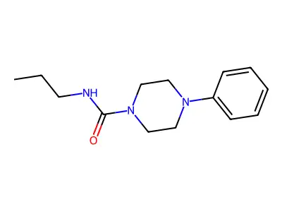 4-phenyl-N-propylpiperazine-1-carboxamide structure