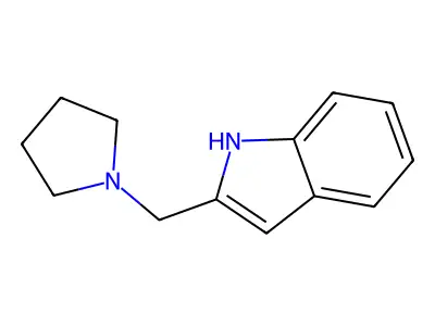 Pyrrolidinylmethylindole structure