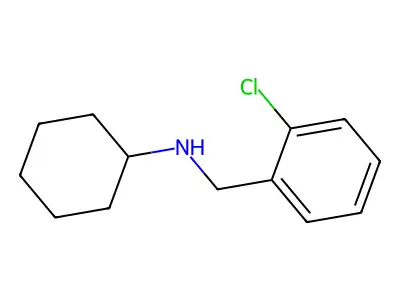 N-[(2-chlorophenyl)methyl]cyclohexanamine structure