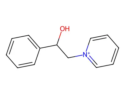 1-(2-Hydroxy-2-phenylethyl)pyridinium structure