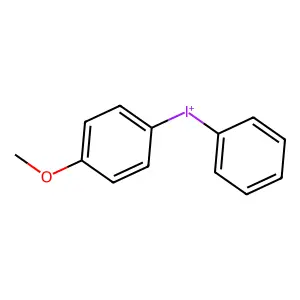 (4-Methoxyphenyl)phenyliodonium structure