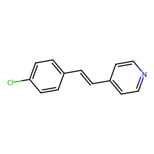 Pyridine, 4-[(1E)-2-(4-chlorophenyl)ethenyl]- structure