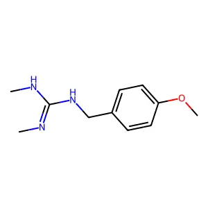 N-((4-Methoxyphenyl)methyl)-N',N''-dimethylguanidine structure