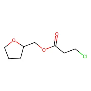 Oxolan-2-ylmethyl 3-chloropropanoate structure