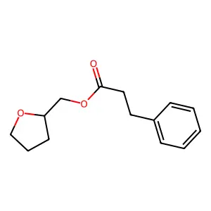 Tetrahydro-2-furanylmethyl 3-phenylpropanoate structure