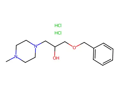 1-(Benzyloxy)-3-(4-methylpiperazin-1-yl)propan-2-ol dihydrochloride structure