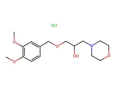1-((3,4-Dimethoxybenzyl)oxy)-3-morpholinopropan-2-ol hydrochloride structure