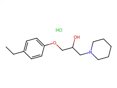 1-(4-Ethylphenoxy)-3-(piperidin-1-yl)propan-2-ol hydrochloride structure