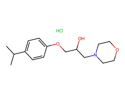 1-(4-Isopropylphenoxy)-3-morpholinopropan-2-ol hydrochloride structure