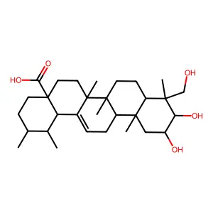 积雪草酸 structure