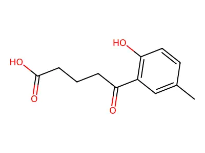5-(2-Hydroxy-5-methylphenyl)-5-oxopentanoic acid structure