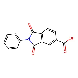 1,3-二氧代-2-苯基异吲哚啉-5-甲酸 structure