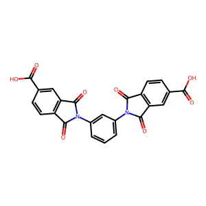 2,2'-(1,3-Phenylene)bis(1,3-dioxo-5-isoindolinecarboxylic acid) structure