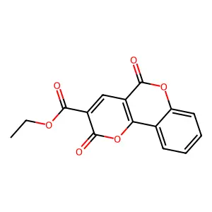 Ethyl 2,5-dioxopyrano[3,2-c]chromene-3-carboxylate structure