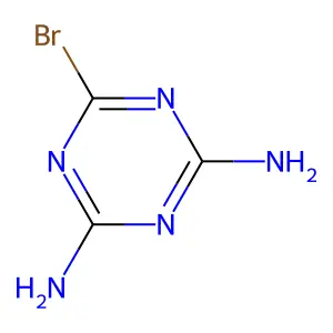 6-溴-1,3,5-三嗪-2,4-二胺 structure