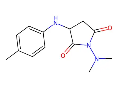 1-(Dimethylamino)-3-(4-toluidino)pyrrolidine-2,5-dione structure