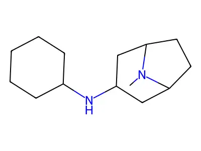 N-cyclohexyl-8-methyl-8-azabicyclo[3.2.1]octan-3-amine structure