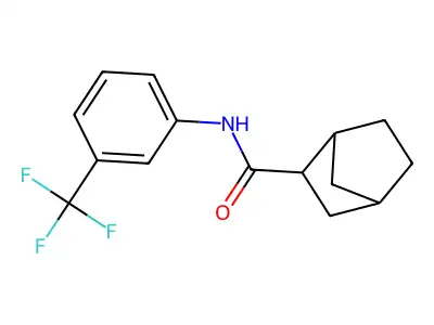 N-[3-(trifluoromethyl)phenyl]bicyclo[2.2.1]heptane-2-carboxamide structure
