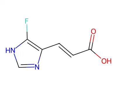 (E)-3-(5-fluoro-1H-imidazol-4-yl)acrylic acid structure