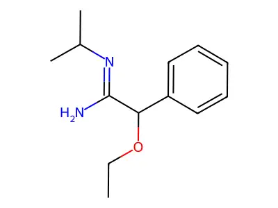 Acetamidine, 2-ethoxy-N-isopropyl-2-phenyl- structure