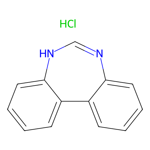 5H-Dibenzo[d,f][1,3]diazepine hydrochloride structure