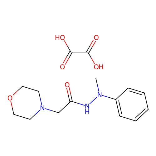 N'-methyl-2-morpholino-N'-phenylacetohydrazide oxalate structure