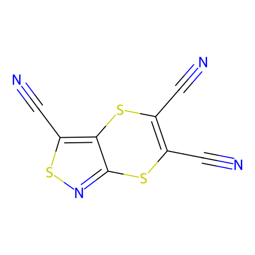 [1,4]Dithiino[2,3-c]isothiazole-3,5,6-tricarbonitrile structure