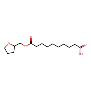 Tetrahydrofurfuryl hydrogen sebacate structure