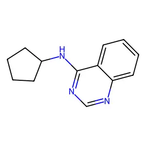 N-cyclopentylquinazolin-4-amine structure