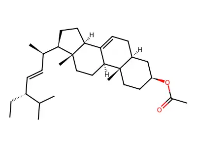 Spinasteryl acetate structure