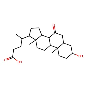 3-Hydroxy-7-oxocholan-24-oic acid structure