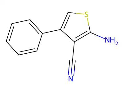 2-Amino-4-phenyl-3-thiophenecarbonitrile structure