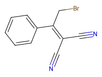 2-(2-Bromo-1-phenylethylidene)malononitrile structure