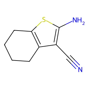 2-Amino-4,5,6,7-tetrahydrobenzo(b)thiophene-3-carbonitrile structure