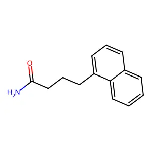 1-Naphthalenebutyramide structure