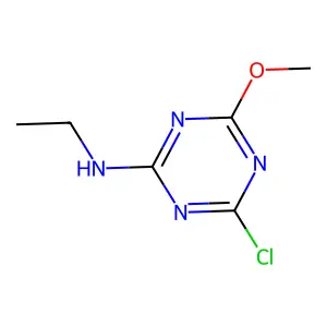 4-氯-N-乙基-6-甲氧基-1,3,5-三嗪-2-胺 structure