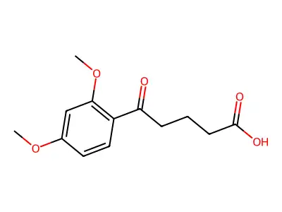 5-(2,4-Dimethoxyphenyl)-5-oxopentanoic acid structure