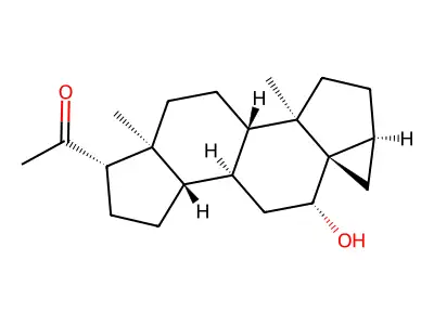 Cyclopregnol structure