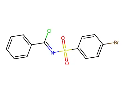 N-(4-Bromobenzene-1-sulfonyl)benzenecarboximidoyl chloride structure