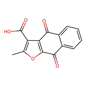 2-Methyl-4,9-dioxo-4,9-dihydronaphtho[2,3-b]furan-3-carboxylic acid structure