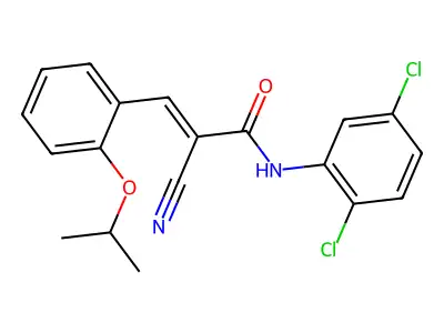 2-cyano-N-(2,5-dichlorophenyl)-3-[2-(propan-2-yloxy)phenyl]prop-2-enamide structure