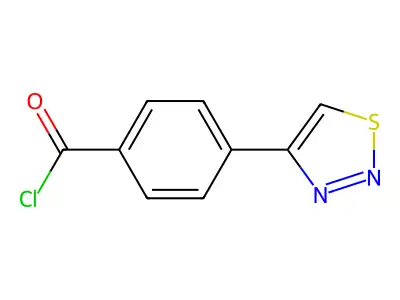 4-(1,2,3-Thiadiazol-4-YL)benzoyl chloride structure