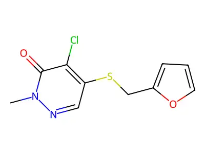4-Chloro-5-[(2-furylmethyl)thio]-2-methylpyridazin-3(2h)-one structure