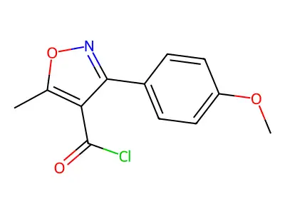 3-(4-Methoxyphenyl)-5-methyl-4-isoxazolecarbonyl chloride structure